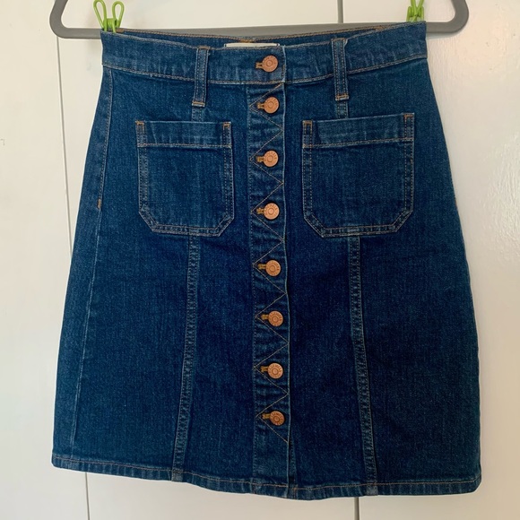 Madewell Denim Miniskirt - Picture 1 of 6